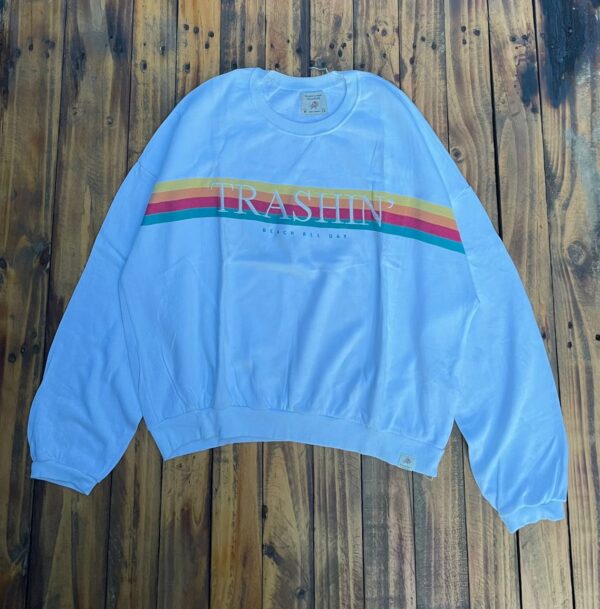 Transhin White Sweatshirt