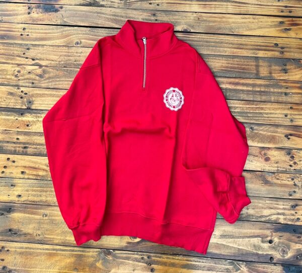 Varsity Funnel Neck Zip Sweatshirt